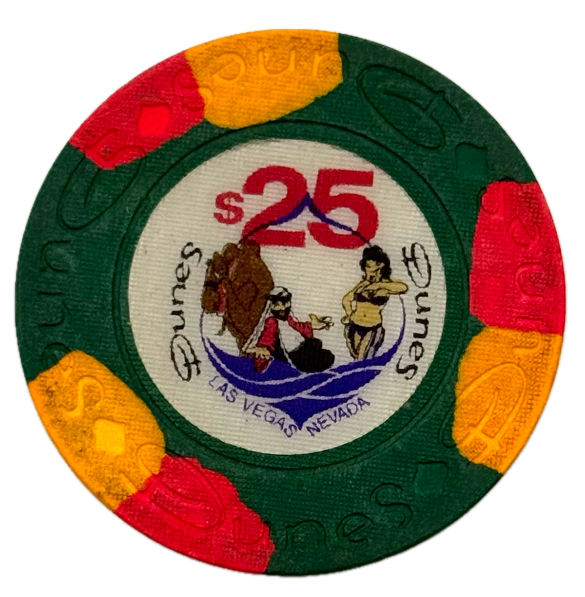 Dunes Casino Las Vegas NV $25 Chip 1988
