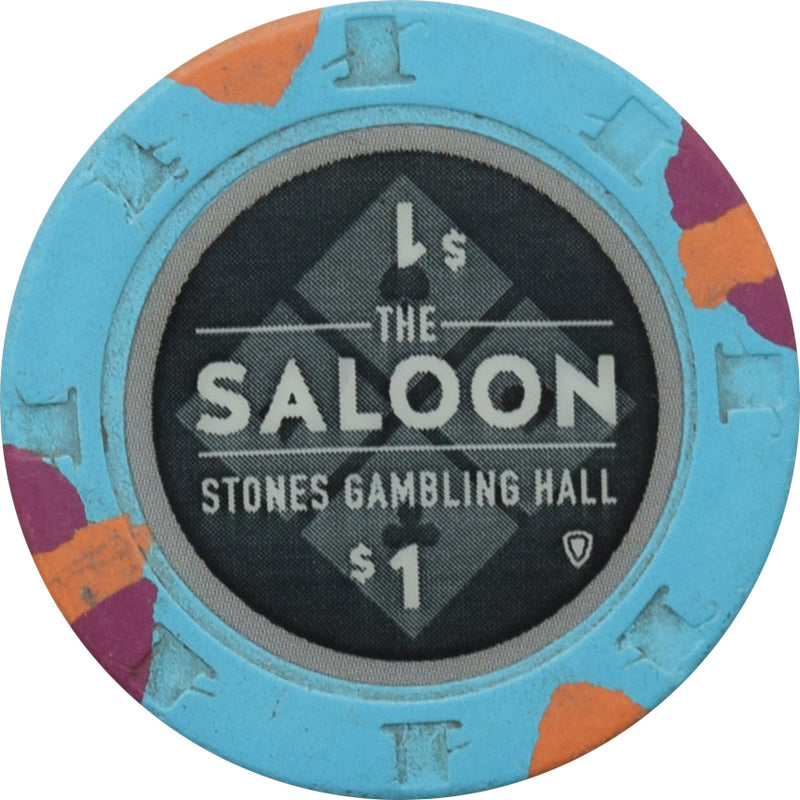 Stones Gambling Hall - The Saloon Room Citrus Heights California $1 Chip