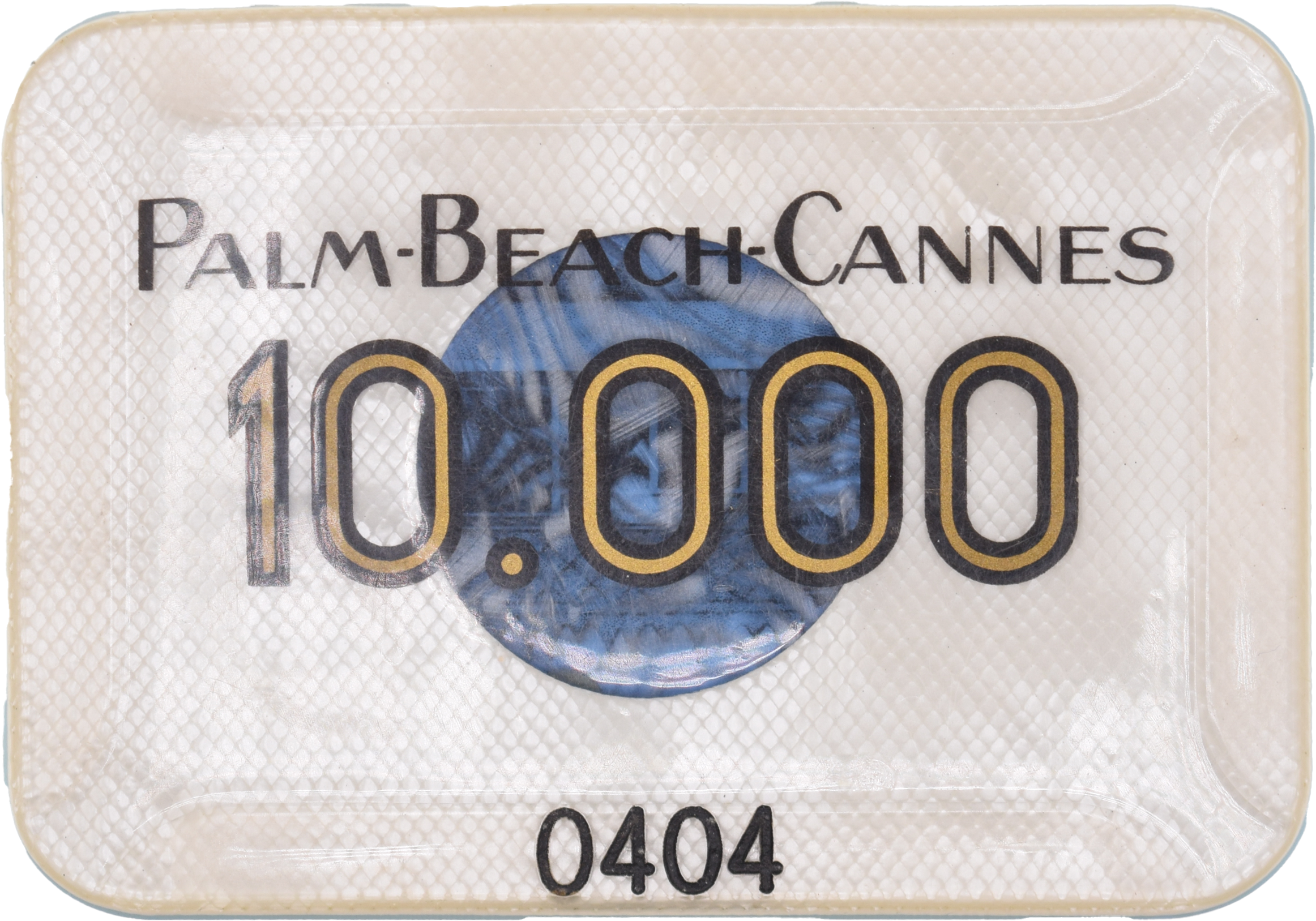 Casino le Palm Beach Cannes France ₣10000 Plaque
