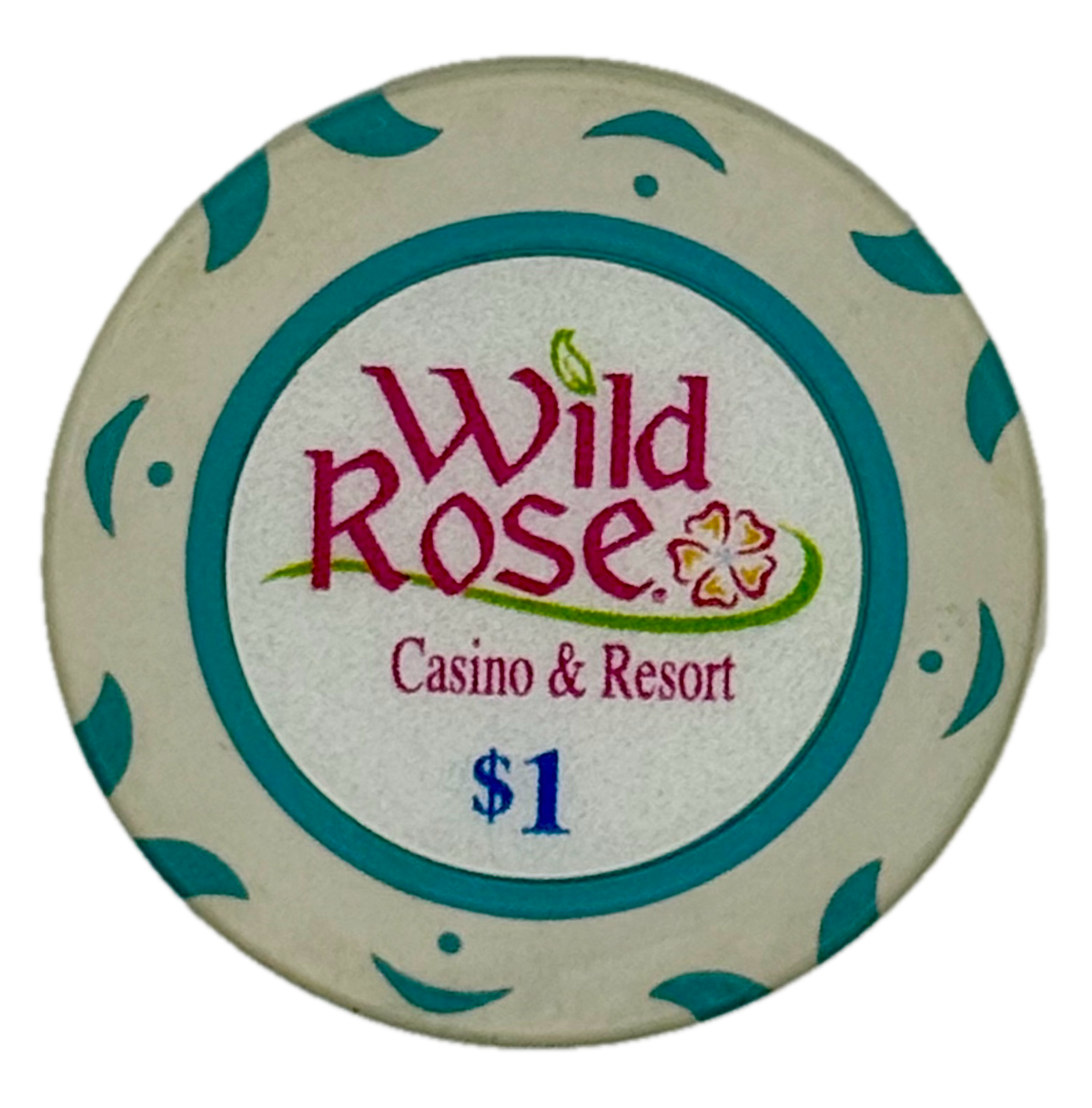 Wild Rose Casino & Resort Emmetsburg IA $1 Chip 2006
