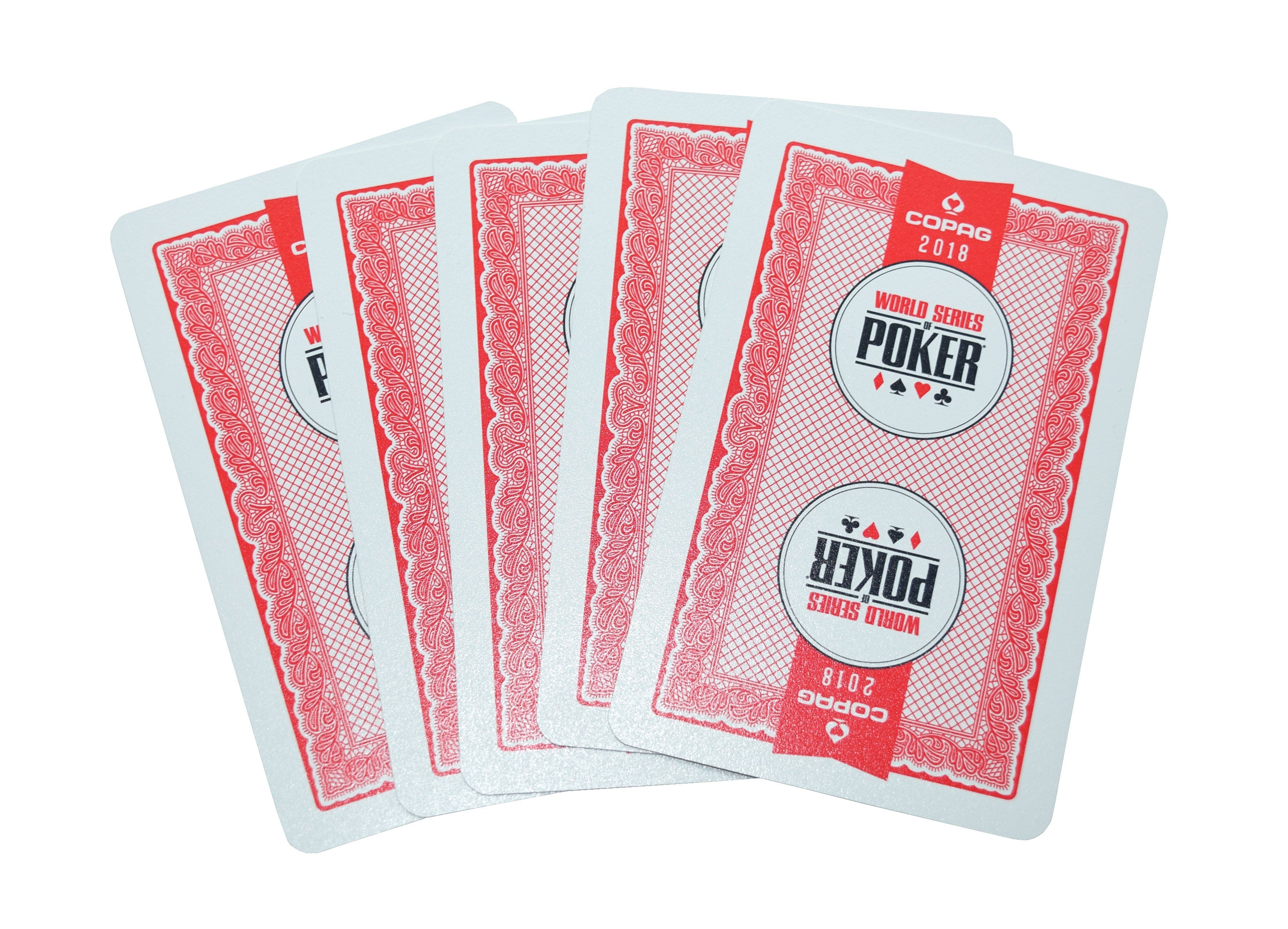 144 Used Red Decks WSOP 2018 Copag Plastic Playing Cards Bridge Size