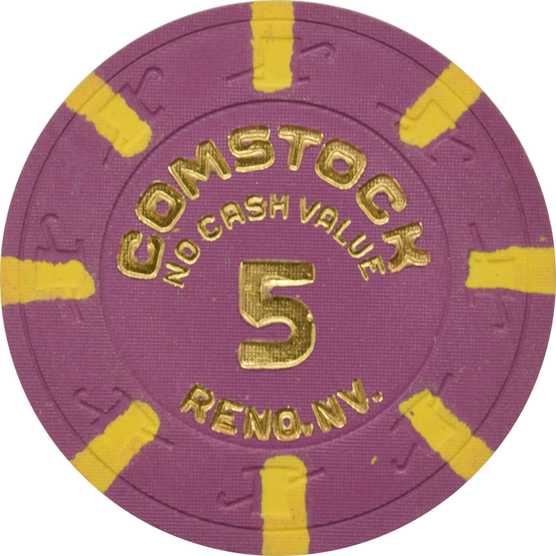 Comstock Casino Reno Nevada 5 NCV Chip 1980s