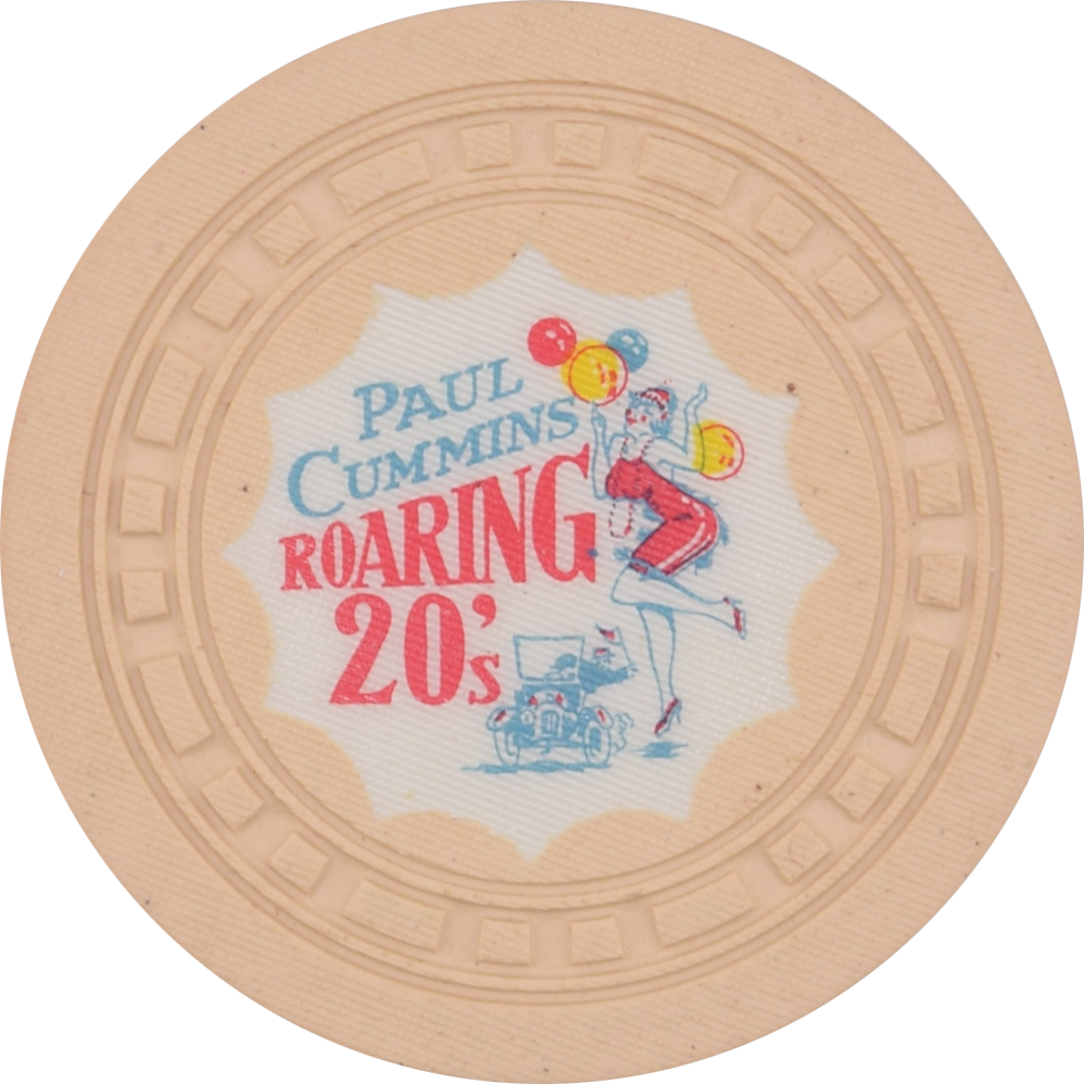 Paul Cummins Roaring 20's Card Room Beverly Hills California $1 Chip