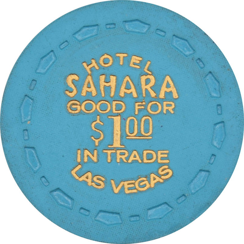 Sahara Casino Las Vegas Nevada $1 Good for Trade Chip 1965