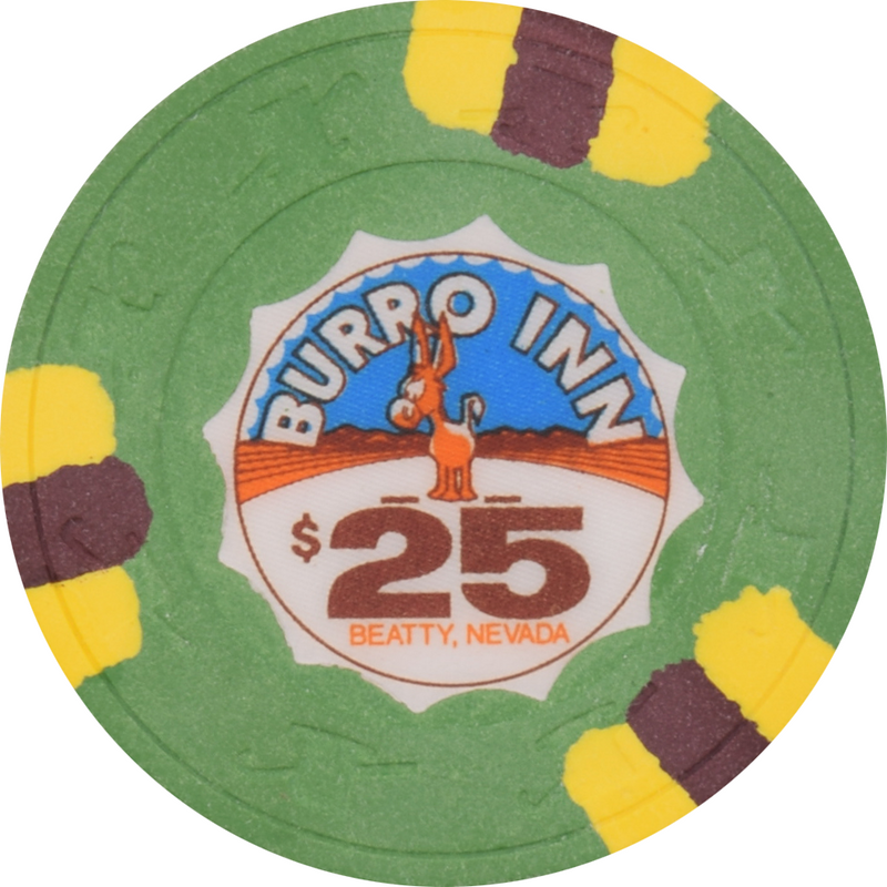 Burro Inn Casino Beatty Nevada $25 Chip 1982