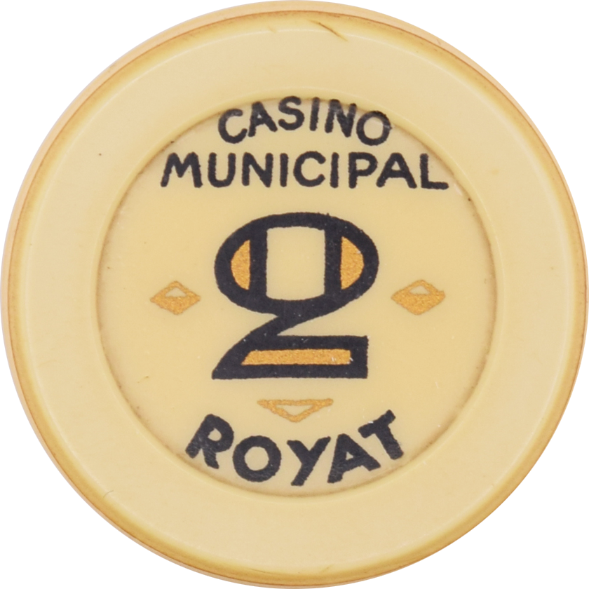 Casino Municipal Royat France 2FRF Jeton