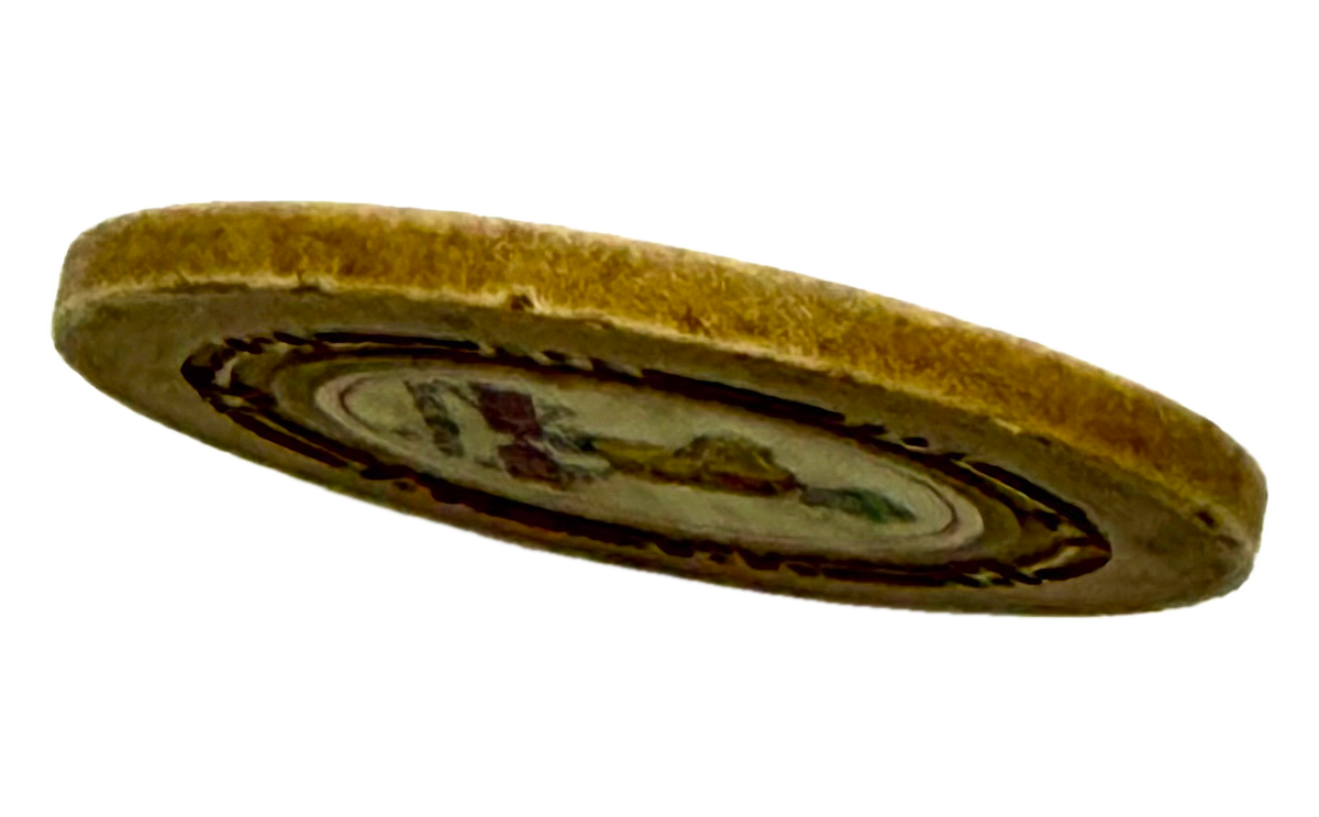 Crumley Hotels Casino Elko NV Cream Roulette Chip 1945