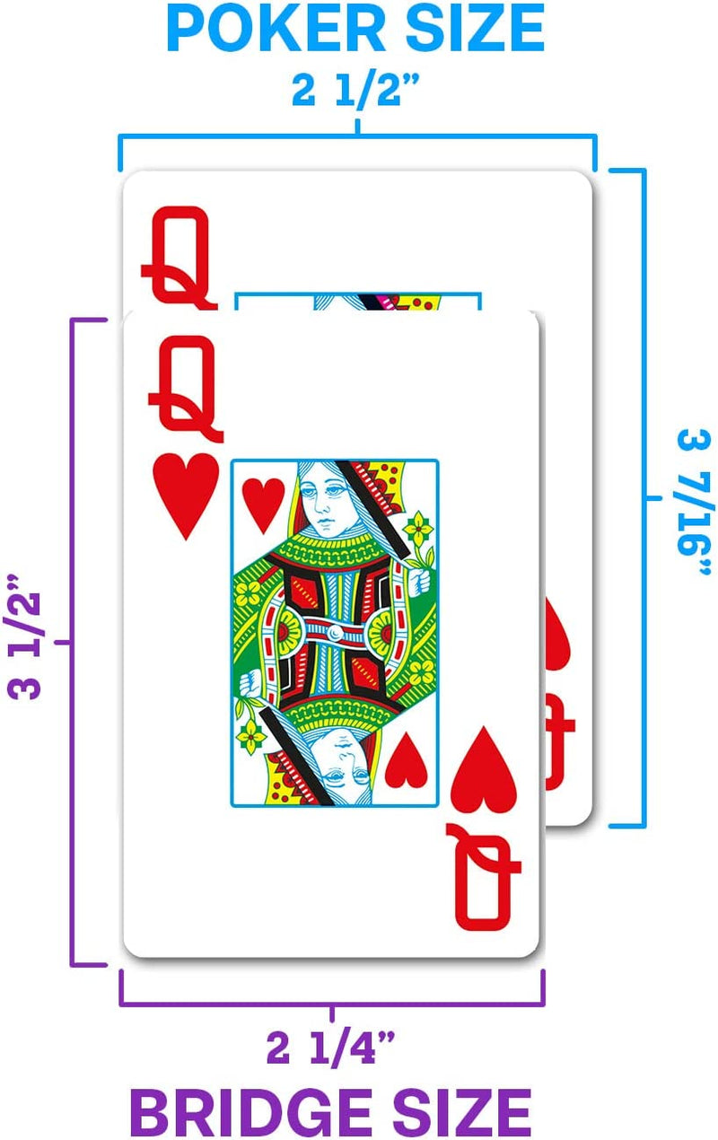 Copag Neoteric Yellow/Pink/Blue Poker Jumbo Size 2 Deck Setup
