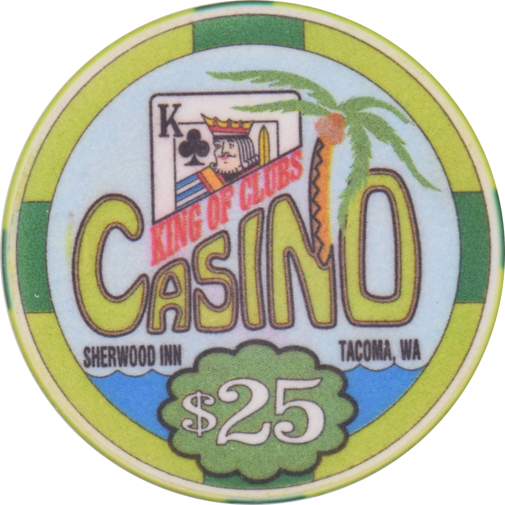 King of Clubs Casino Tacoma Washington $25 Chip