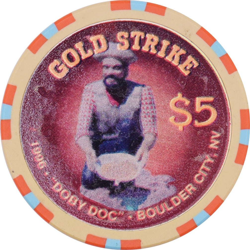 Gold Strike Inn Casino Boulder City Nevada $5 Doby Doc Chip 1996