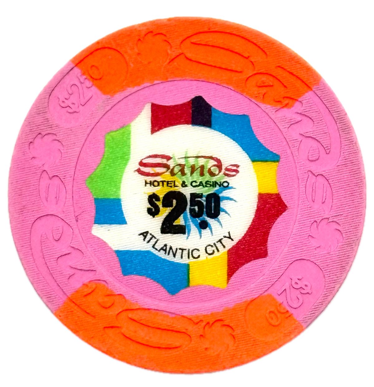 Sands Casino Atlantic City NJ $2.50 Chip
