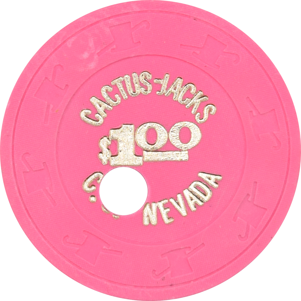 Cactus Jack's Casino Carson City Nevada $1 Cancelled Chip 1980s