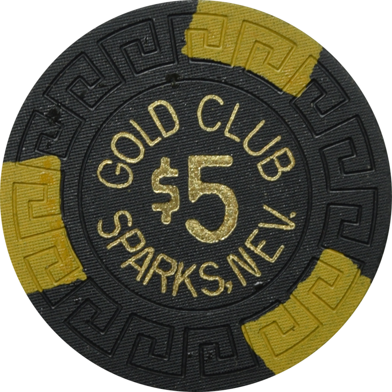 Gold Club Casino Sparks Nevada $5 Chip 1972