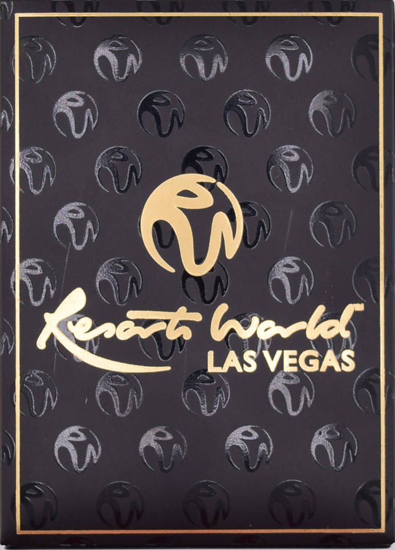 Resorts World Casino Las Vegas Nevada Plastic Poker Sized Collector Series Inaugural Deck