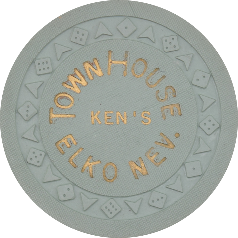 Ken's Town House Casino Elko Nevada $5 Chip 1950s