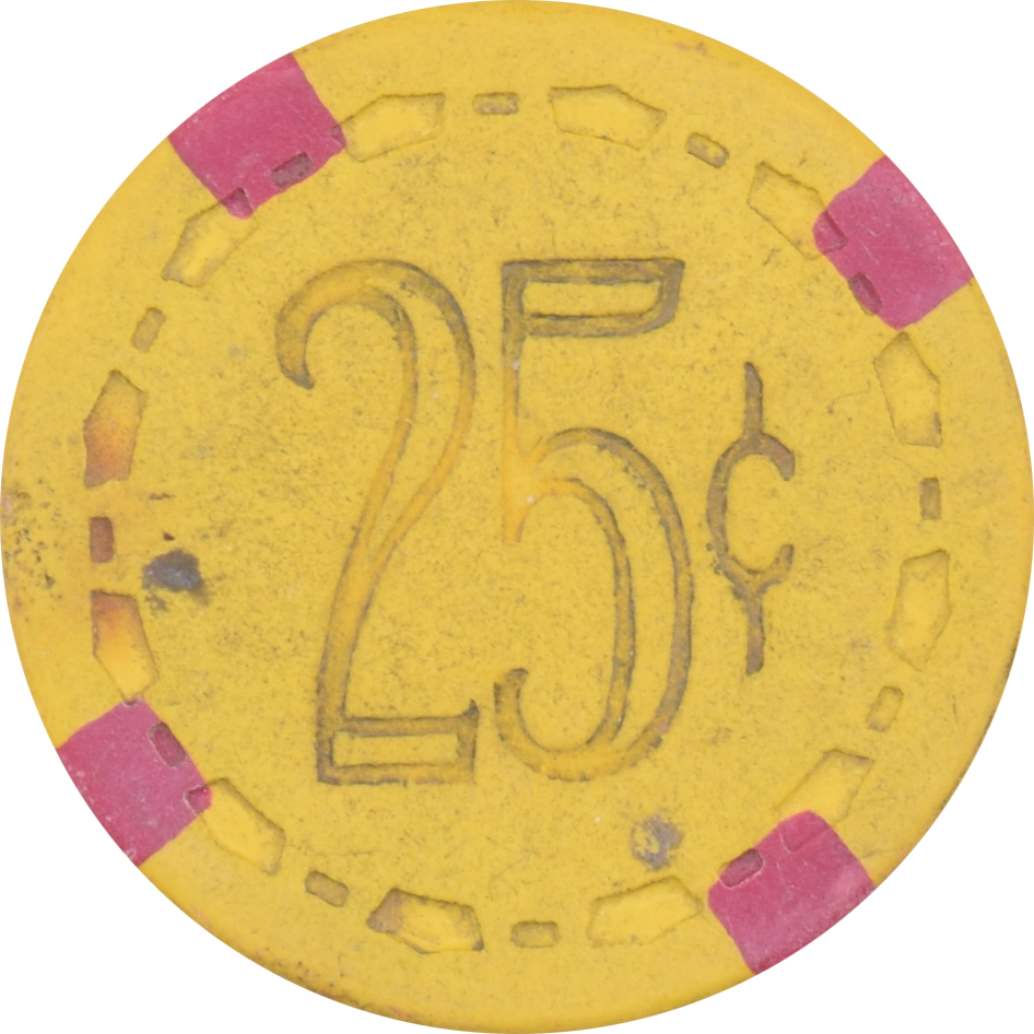 Manzella's Mint Casino Modesto California 25 Cent Chip