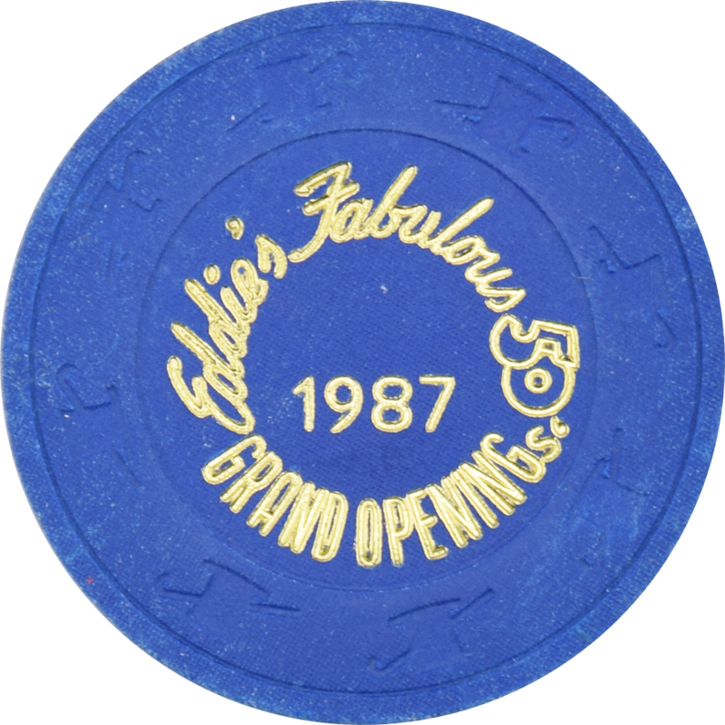 Eddie's Fabulous 50s Casino Reno Nevada Grand Opening Blue Chip 1987
