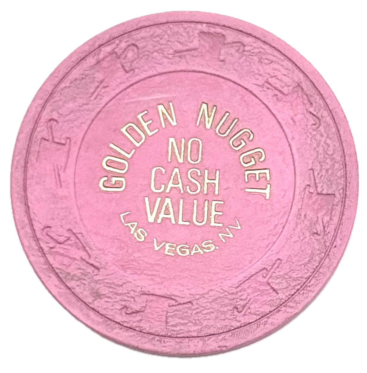 Golden Nugget Casino Las Vegas NV Pink NCV Chip 1980s
