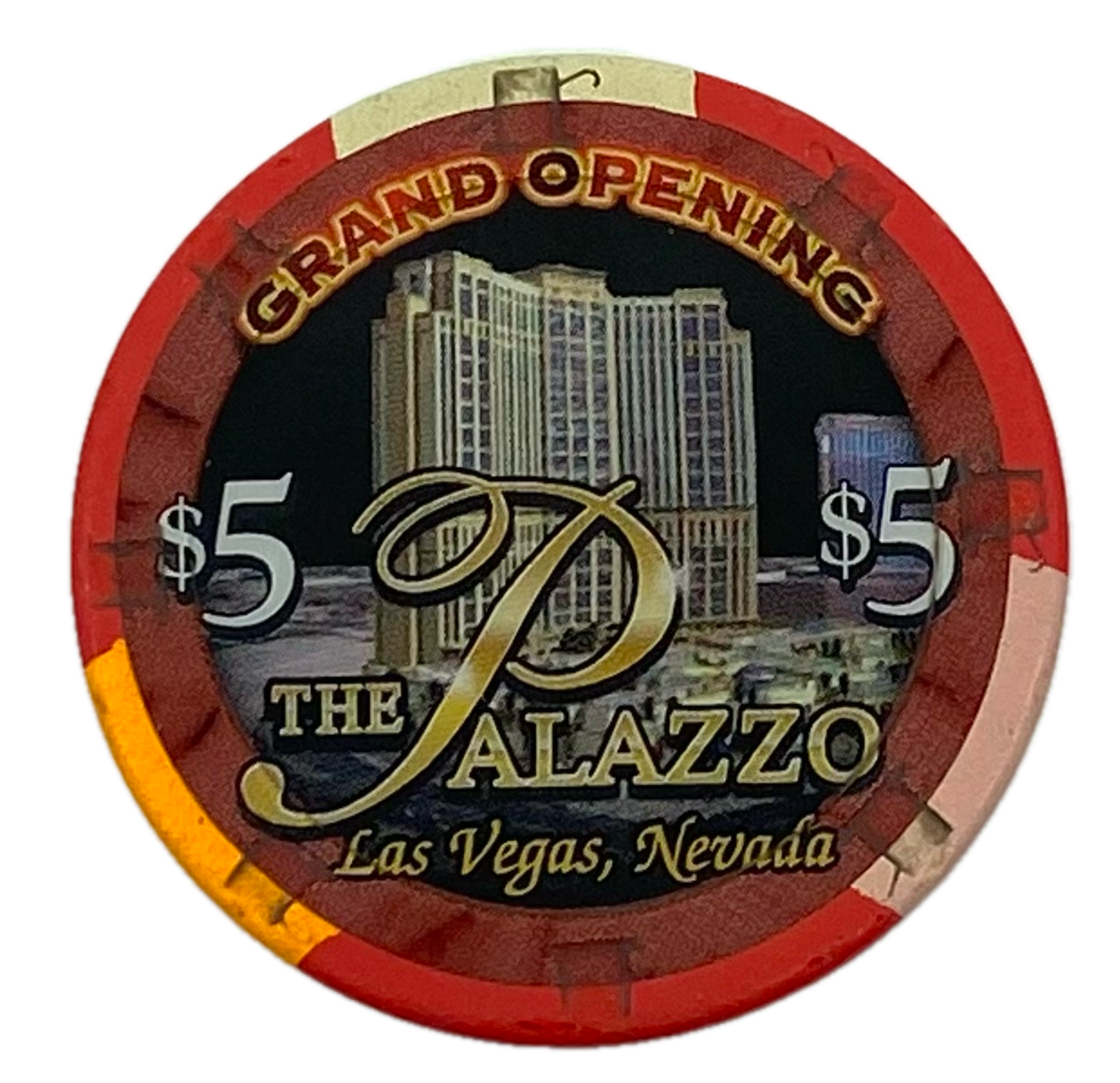 Palazzo Casino Las Vegas Nevada $5 Grand Opening Chip 2008