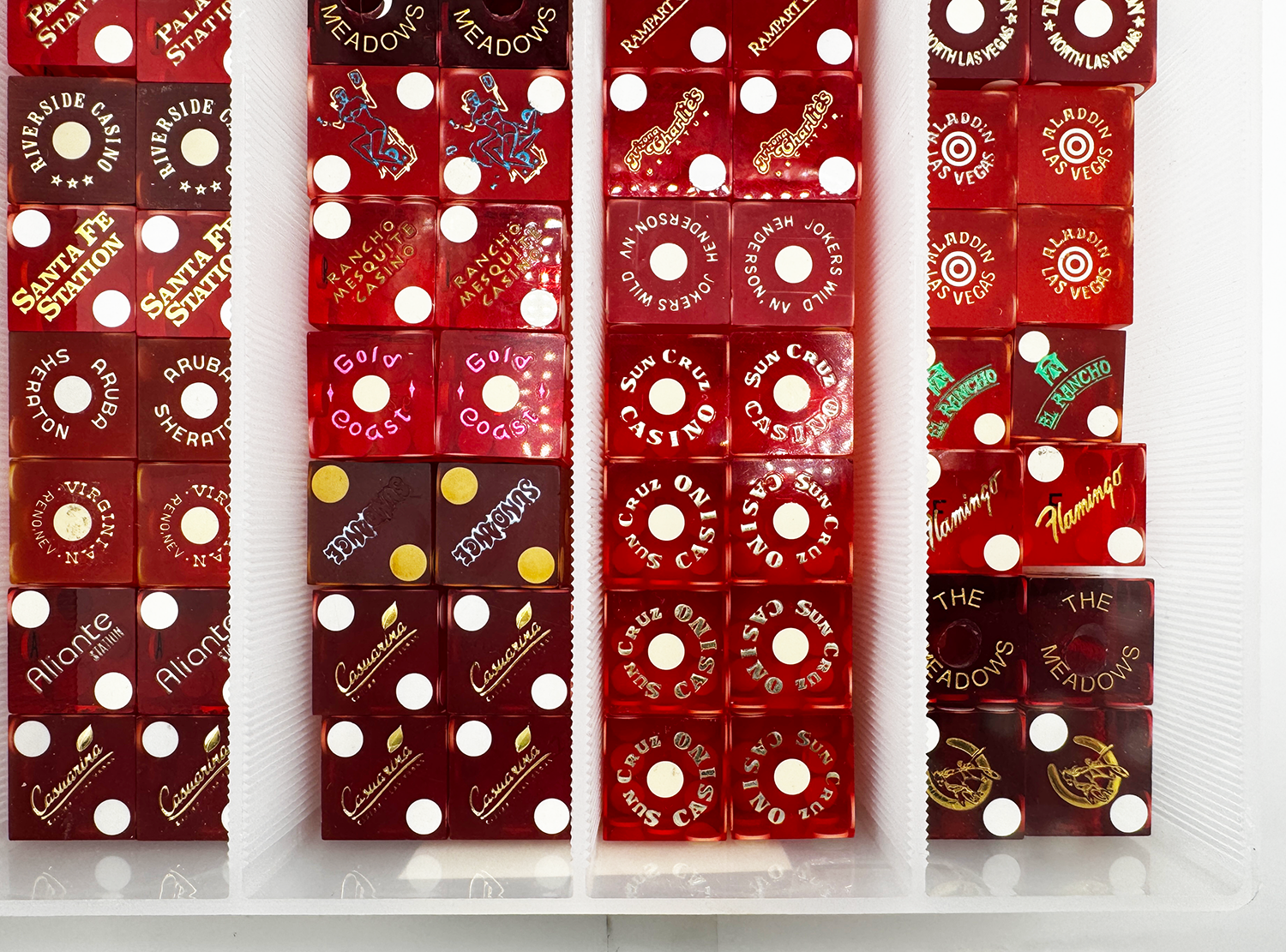 Dice Collection 48 Pairs Multiple Casinos In Protective Box