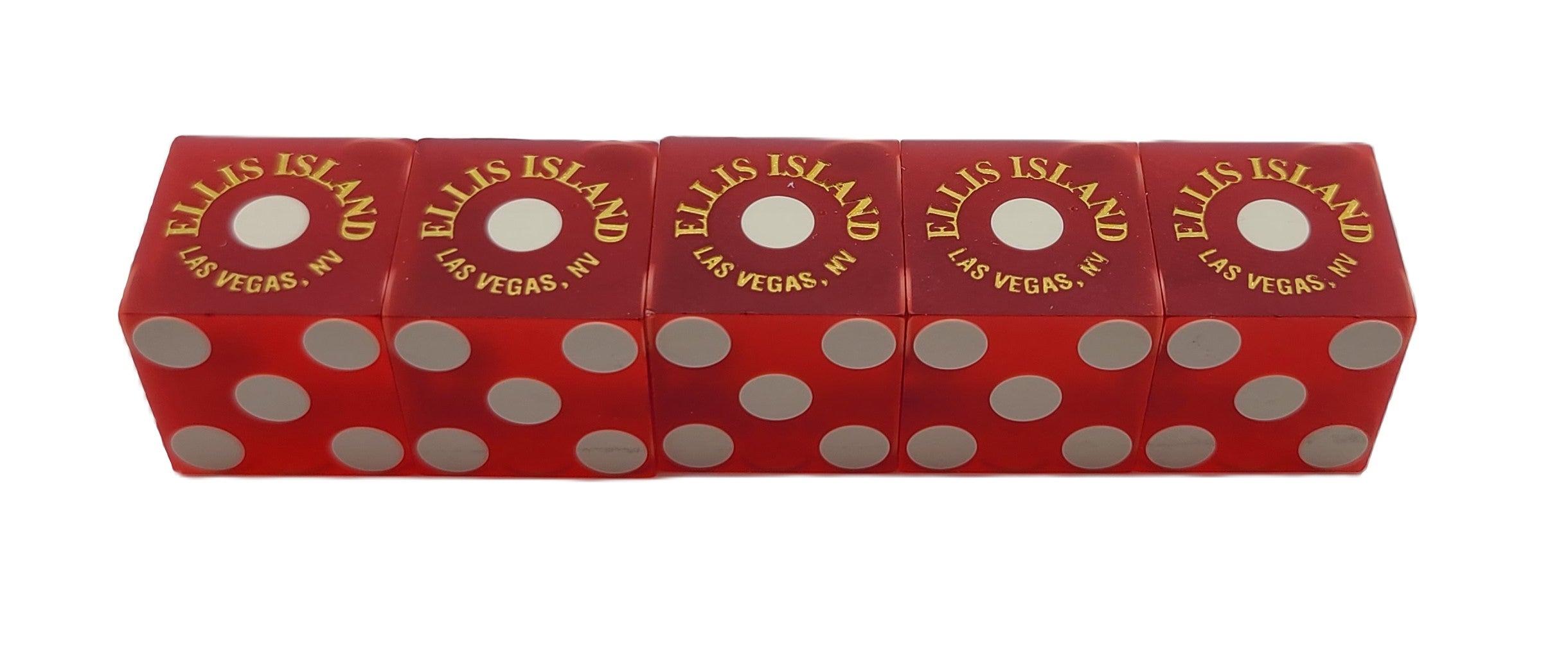 Ellis Island Casino Las Vegas Nevada Stick of Used Dice 2010's