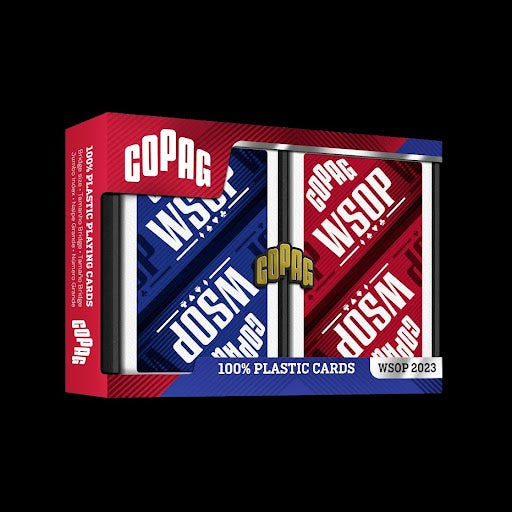 Copag WSOP NEW 2023 Red/Blue Poker Size 2 Deck Setup