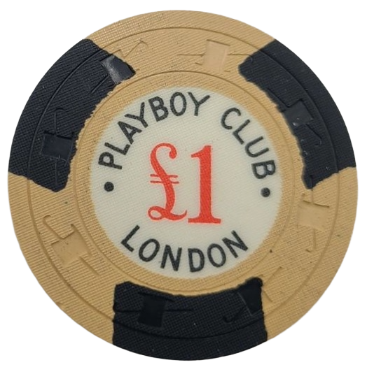 Playboy Club Casino London England £1 Pounds Chip