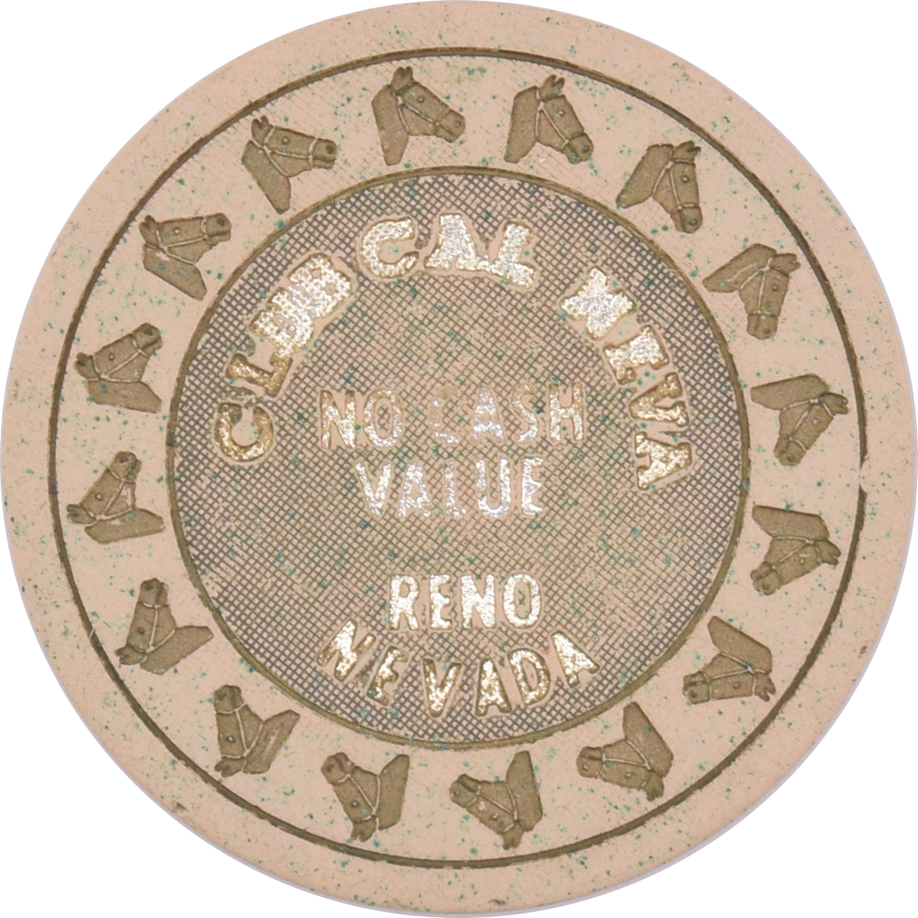 Club Cal-Neva Casino Reno Nevada Cream NCV Chip 1970s