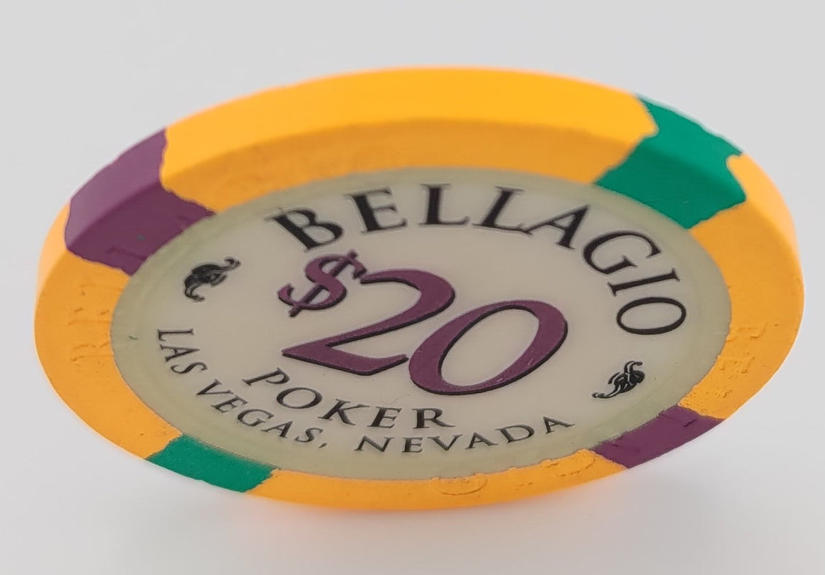 Bellagio Casino Las Vegas Nevada $20 Chip 1998