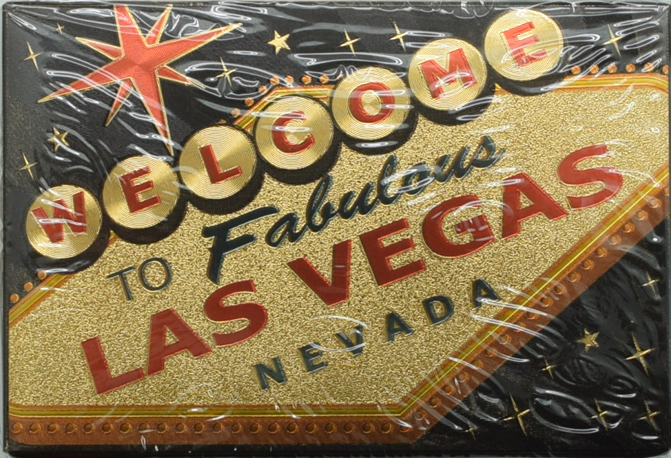 Welcome to Las Vegas Sign Foil Plastic Playing Card Deck