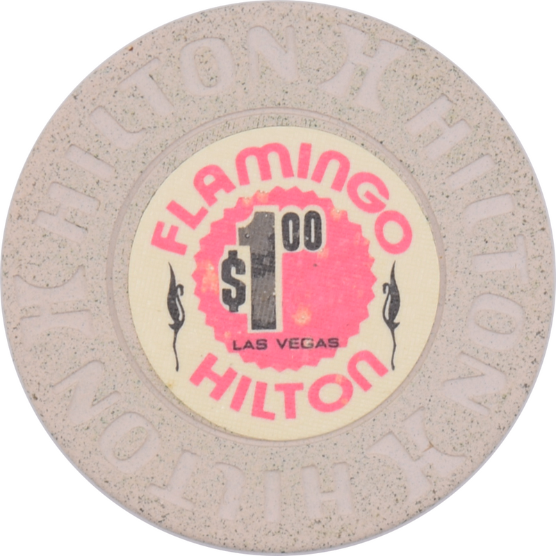 Flamingo Hilton Casino Las Vegas Nevada $1 Chip 1977
