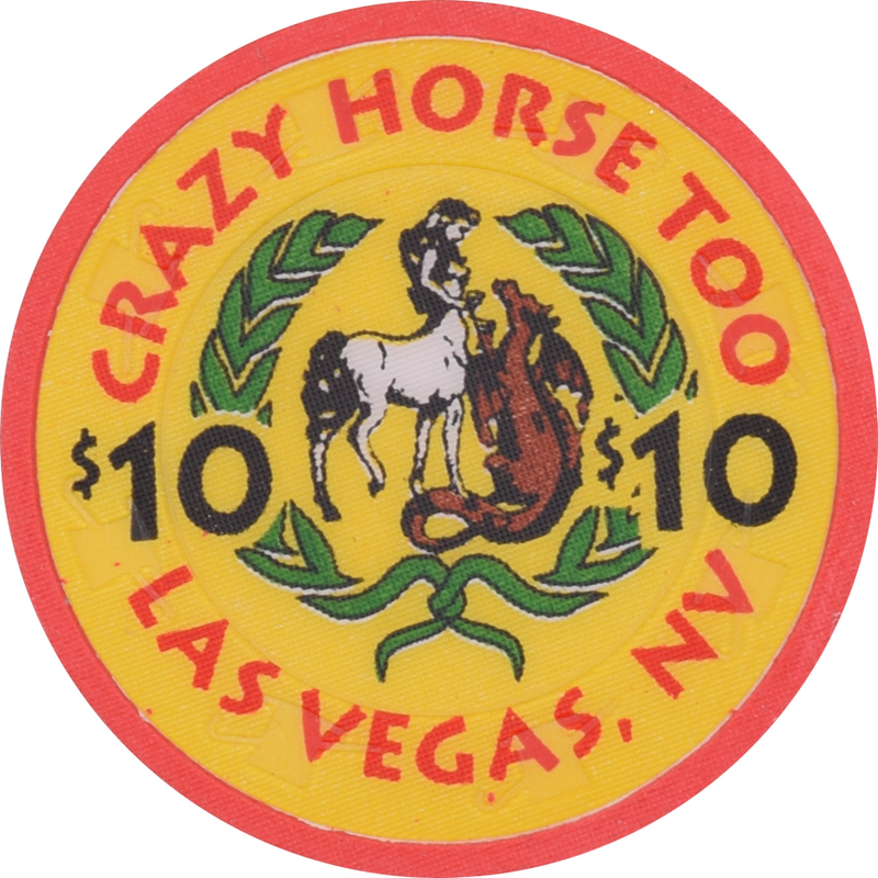 Crazy Horse Too Strip Club Las Vegas Nevada $10 Red Chip