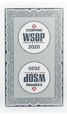 New WSOP 2020 Black Plastic Bridge Size Regular Index Single Deck