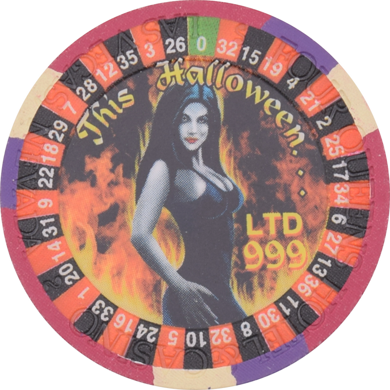 Four Queens Casino Las Vegas Nevada $5 Halloween Chip 2000