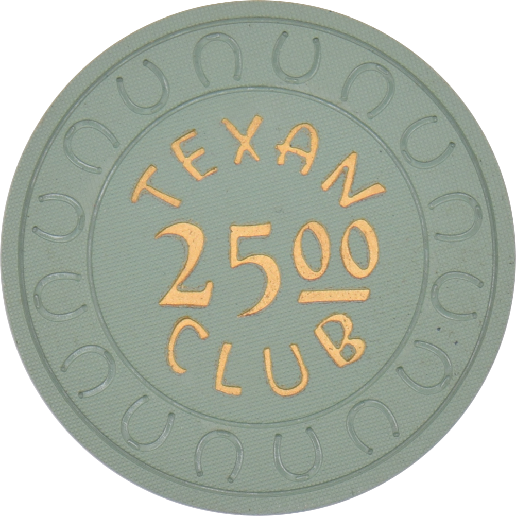 Texan Club Casino Winnemucca Nevada $25 Chip 1958