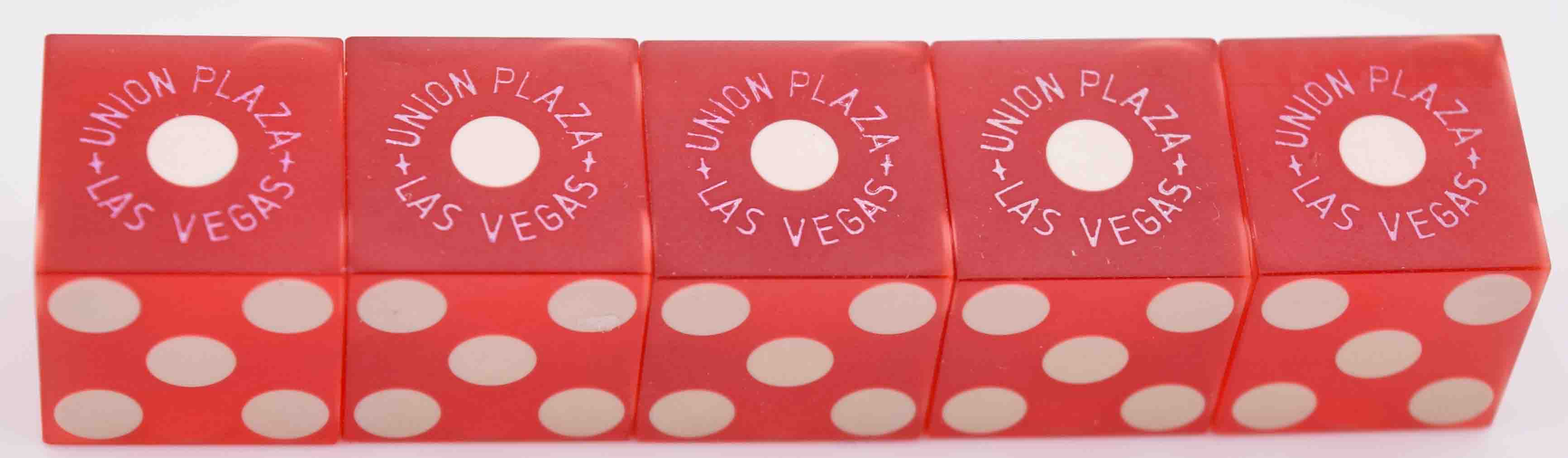 Union Plaza Casino Las Vegas Nevada Red Stick of Dice