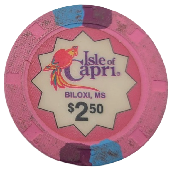 Isle of Capri Casino Biloxi Mississippi $2.50 Chip