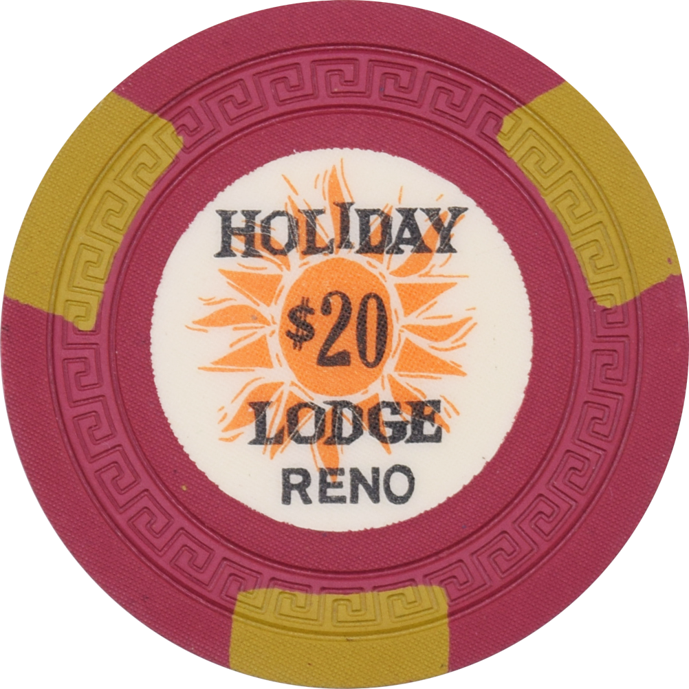 Holiday Lodge Casino Reno Nevada $20 Chip 1963
