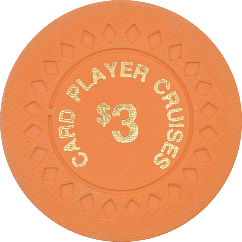 Card Player Cruises $3 Casino Chip