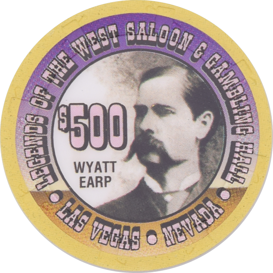 Legends of the West Saloon & Gambling Hall $500 Paulson H&C Chip