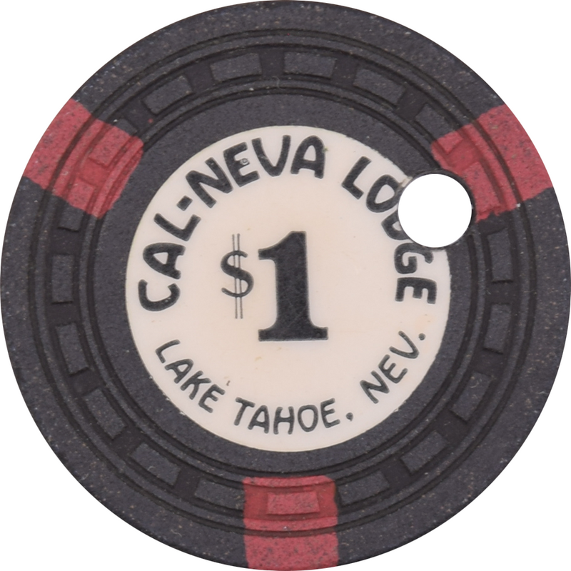 Cal-Neva Lodge Casino Lake Tahoe Nevada $1 Cancelled Chip 1955