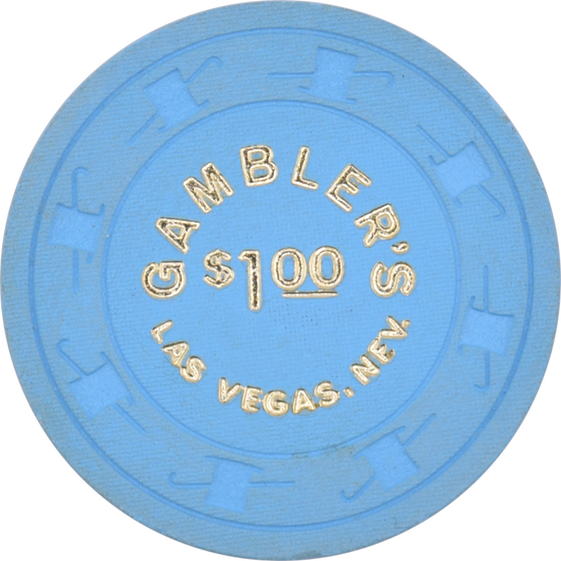 Gambler's (Hall of Fame) Casino Las Vegas Nevada $1 Chip 1974