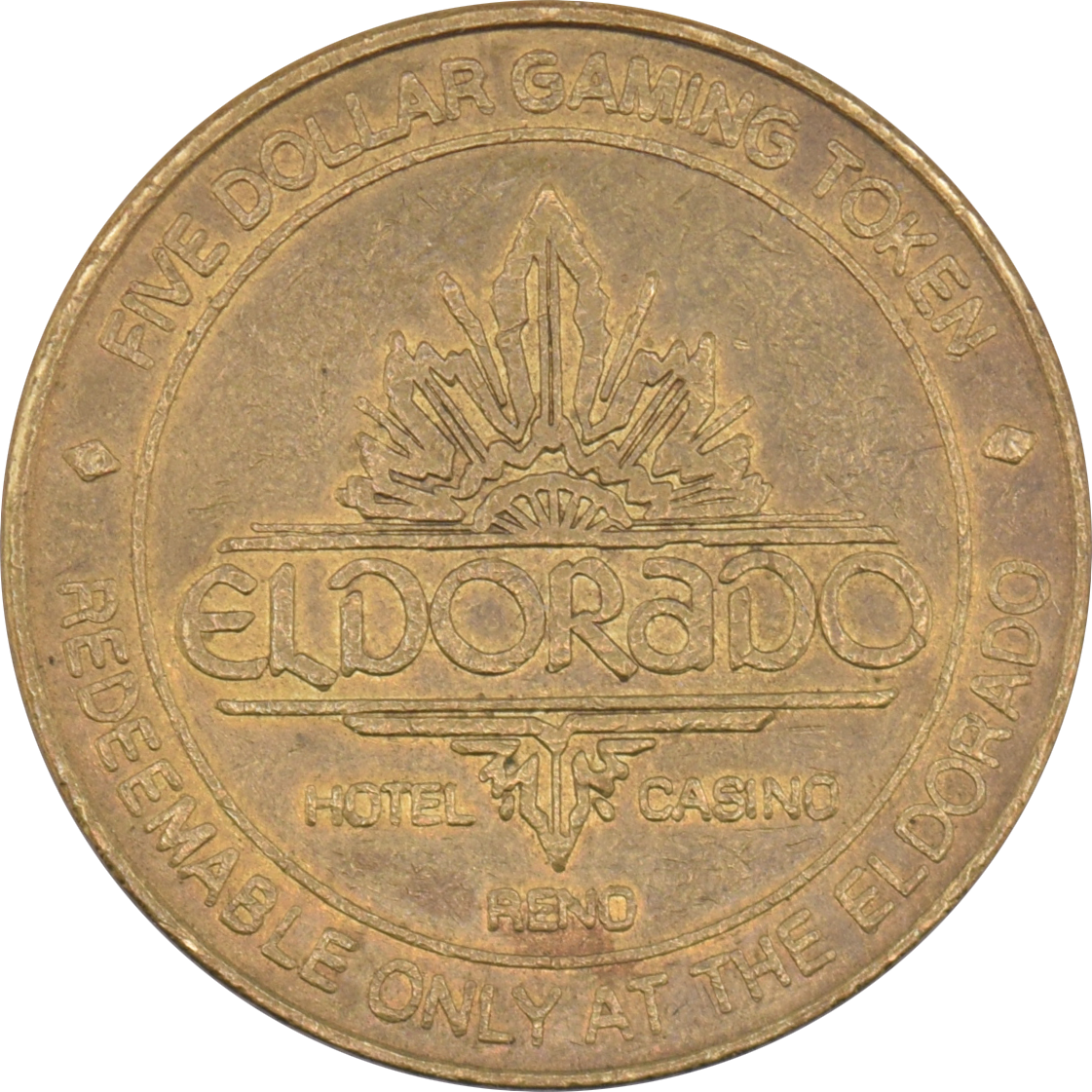 Eldorado Casino Reno Nevada $5 Token 1994