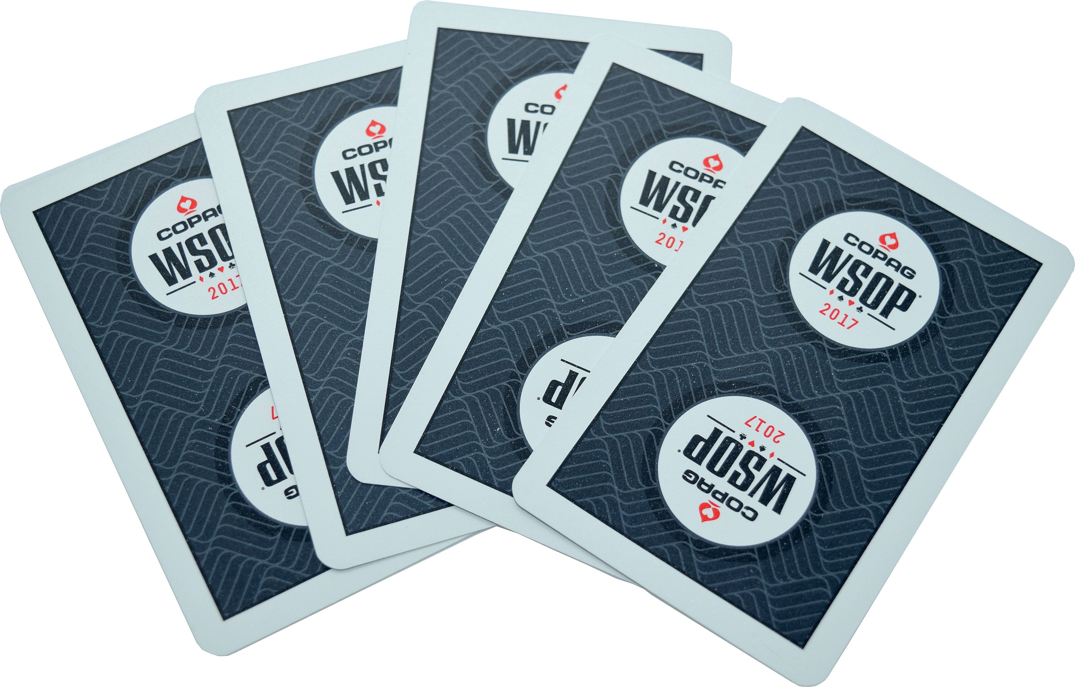 144 Used Black Decks WSOP 2017 Copag Plastic Playing Cards Bridge Size