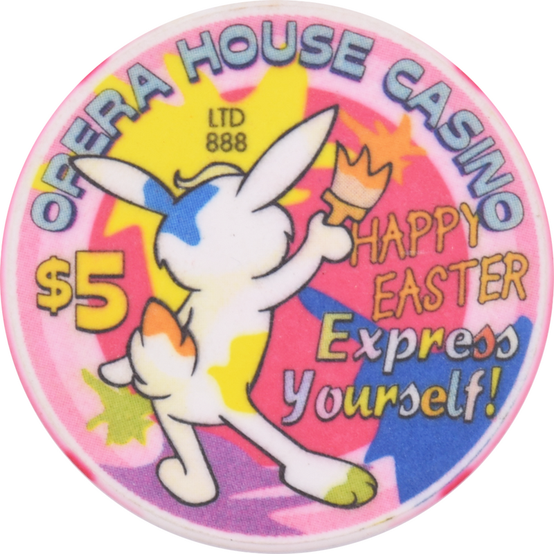Opera House Casino N. Las Vegas Nevada $5 Chip Easter 2001