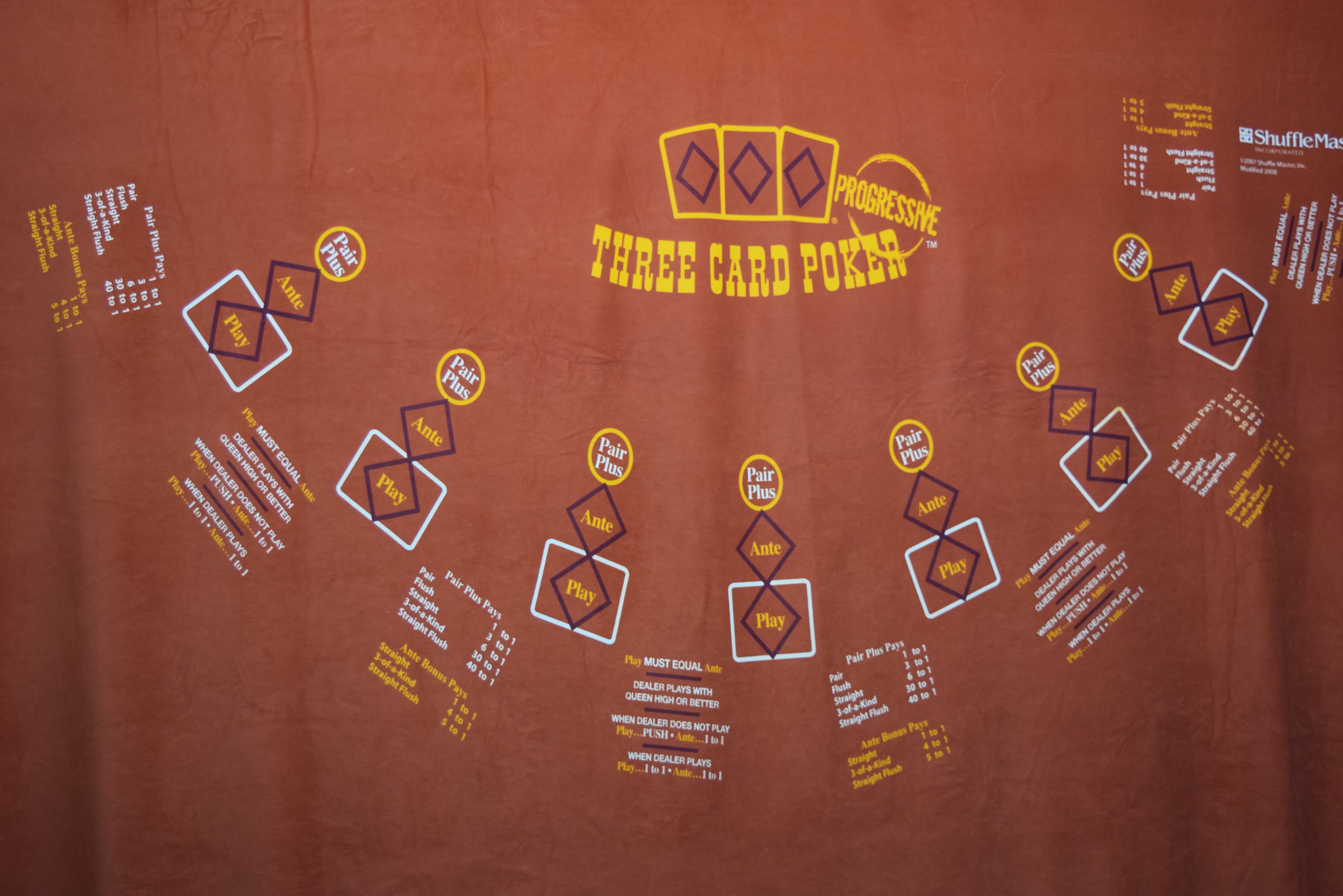 Golden Nugget Casino Las Vegas Nevada New Three Card Poker Layout