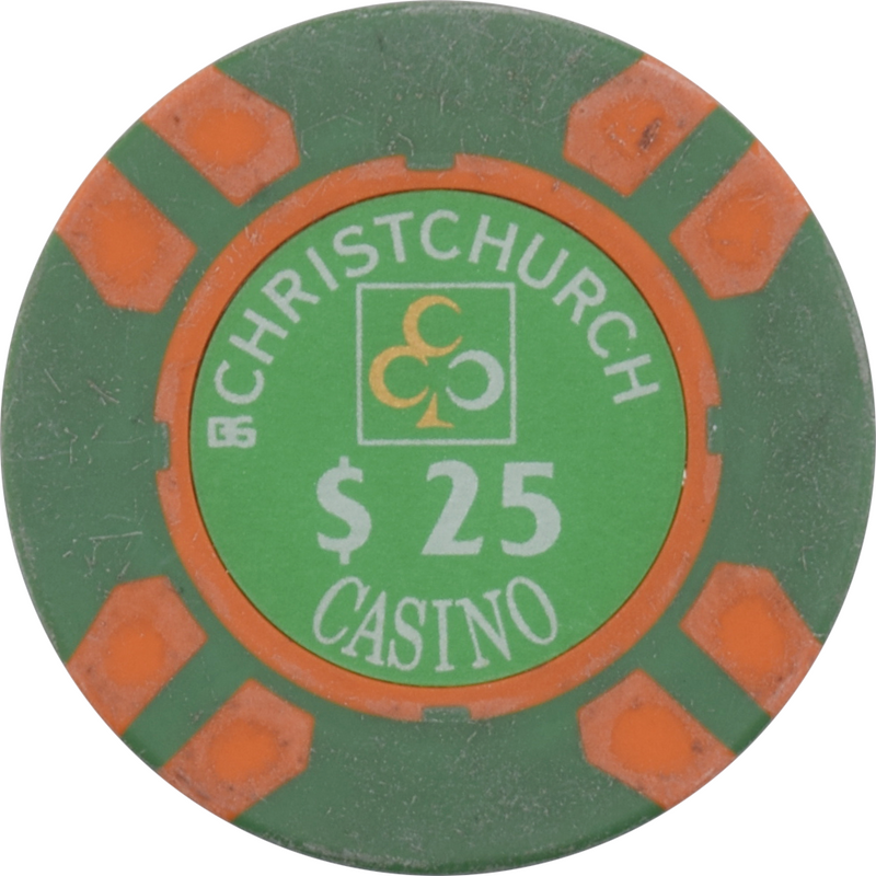 Christchurch Casino Christchurch New Zealand $25 Chip