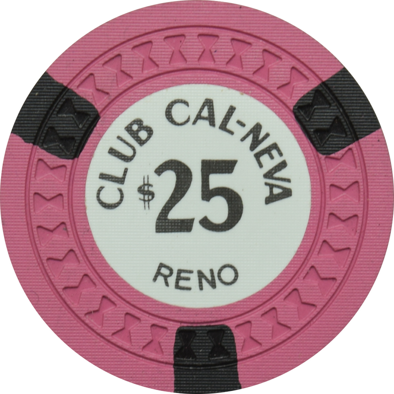 Club Cal-Neva Casino Reno Nevada $25 Chip 1960s