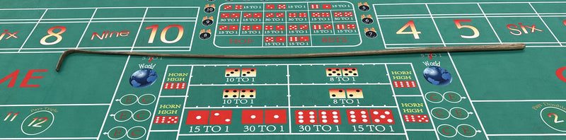 Casino Quality Rattan 30" Craps Stick