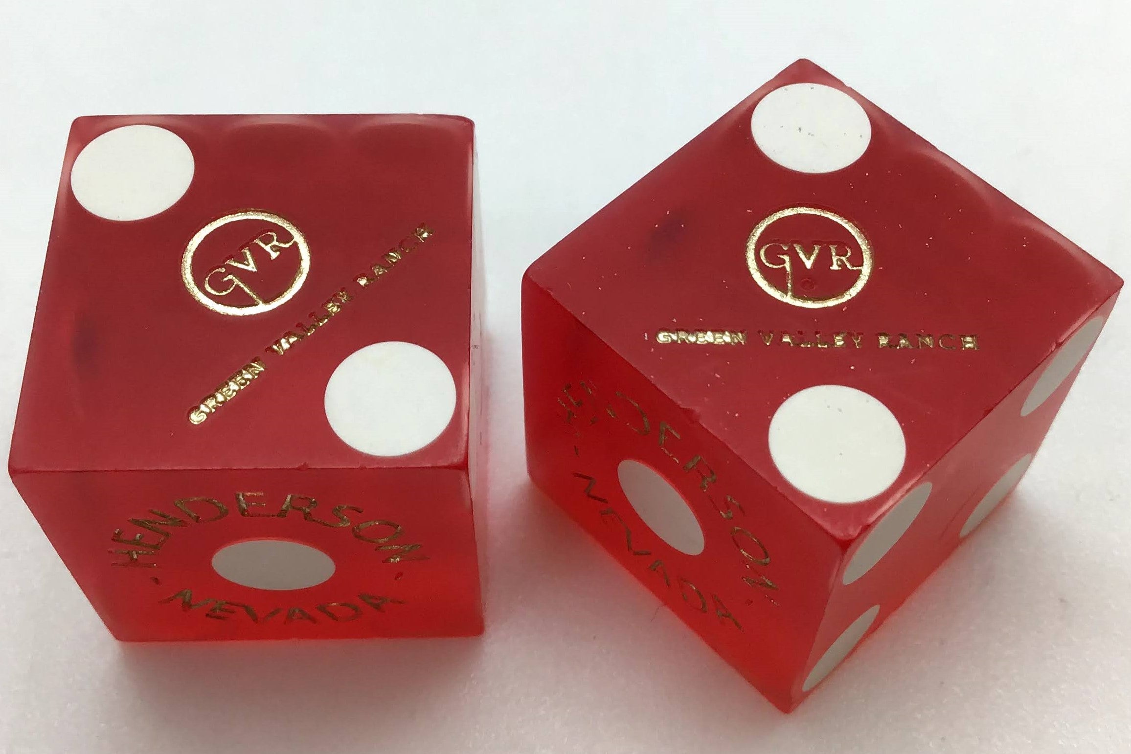 Green Valley Ranch Casino Henderson NV Red Dice Pair